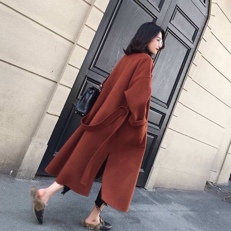 Statement Wool Coat - Oversized Double-Breasted